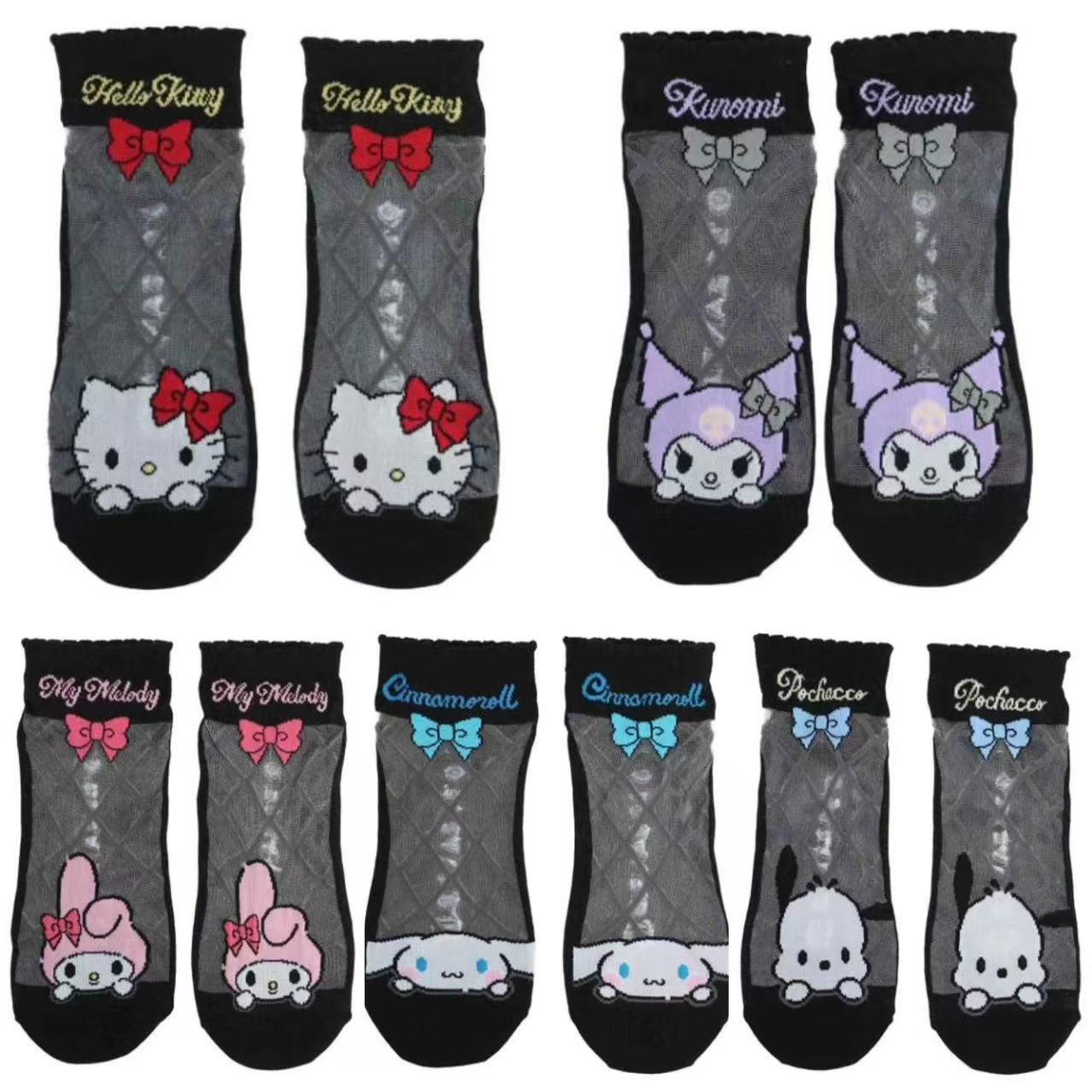 Sanrio｜ Bow Back Ballet See-through Socks｜22-24cm approx.