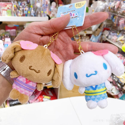 Nico Nui｜Sanrio Characters Nico Plushie Keychain三丽鸥好朋友磁吸毛绒玩偶挂件/包挂/1对｜约W150 x H120 x D60mm