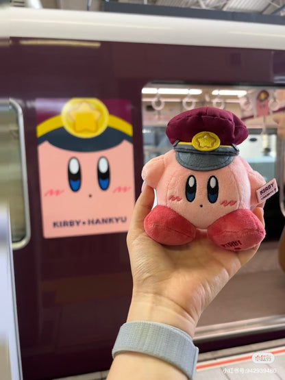 Kirby｜Hankyu Railway Mascot Holder /Plush Keychain｜11cm x 10cm approx.