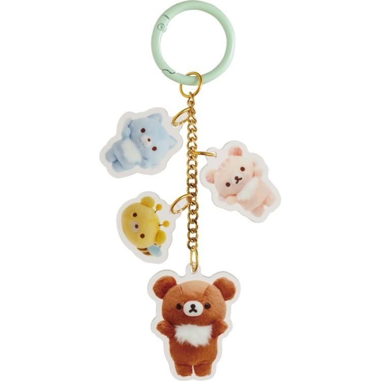 Rilakkuma｜Character Mix Plush Photo Series Keychain/Keyring｜H180 x W70mm approx.