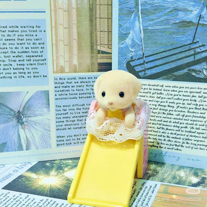 SylvanianFamilies｜Baby house Dog YELLOW LAB ON SLIDE B-39