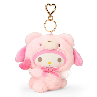 Sanrio｜Fluffy Angel Bear Vinyl Mascot Holder /Plush Keychain｜15×8×14cm approx.