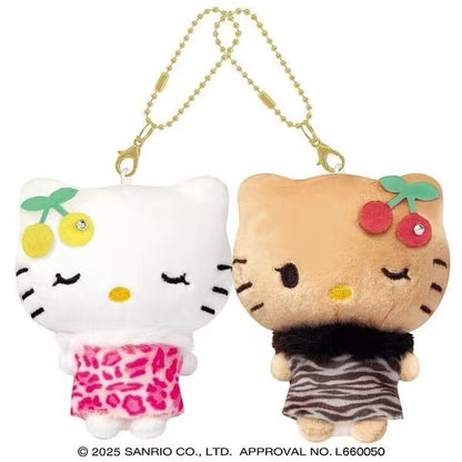 Sanrio｜Hello Kitty &amp; Mimmy Nico Mascot Holder /Plush Keychain｜170×130×55mm approx.