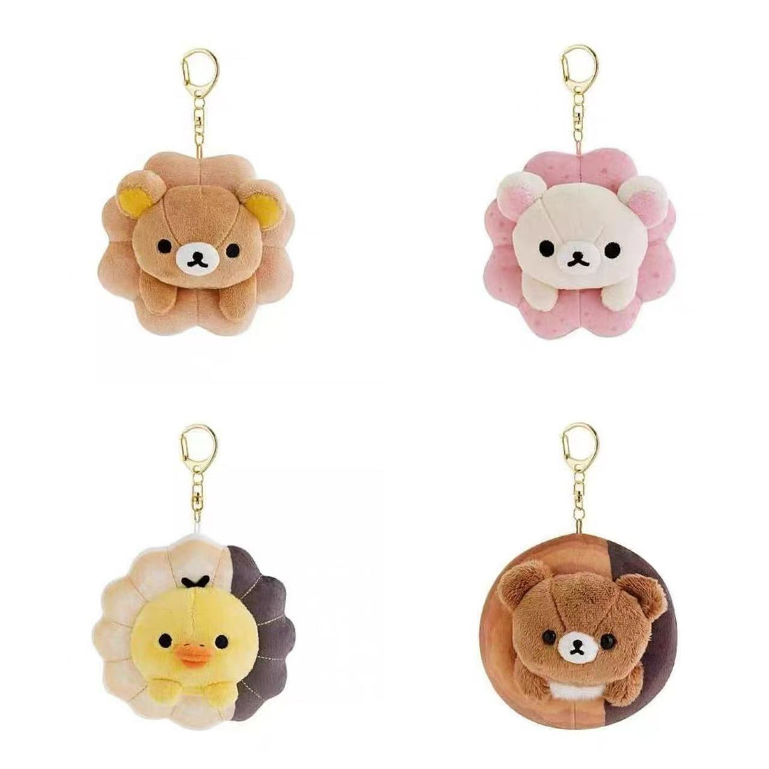 Rilakkuma｜Mister Donut Mascot Holder /Plush Keychain｜110×100×90mm approx.