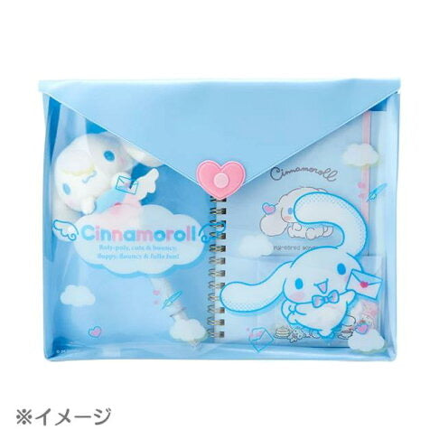 Sanrio｜玉桂狗信封造型透明扣式收纳袋｜26.5 x 20 x 3 cm