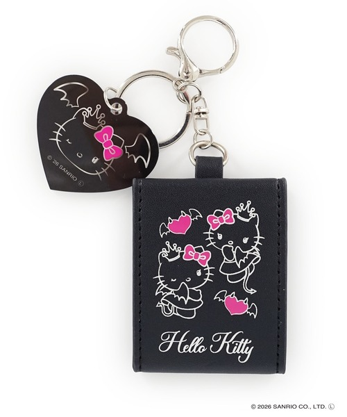 Sanrio｜Hello Kitty Keychain with Mini Mirror Charm｜0.5 x 5.5 x 6.5cm approx.