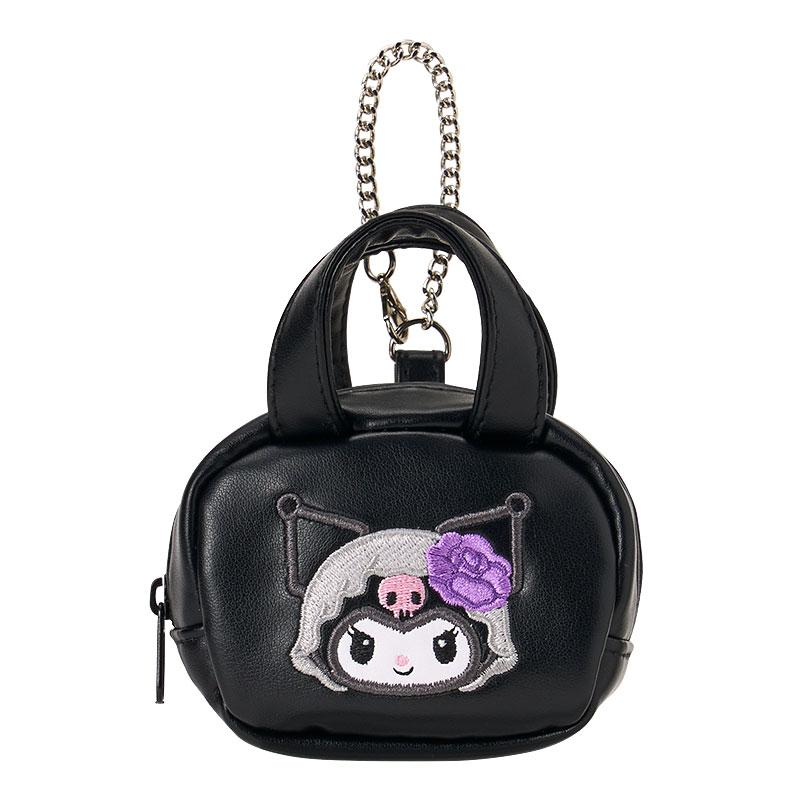 Sanrio｜Monochrome Fashion Series All Black Kuromi Mode Mini Bag Charm｜8.5cm x 4.5cm x 10cm approx.