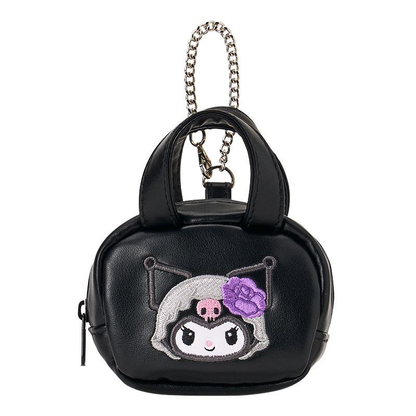 Sanrio｜Monochrome Fashion Series All Black Kuromi Mode Mini Bag Charm｜8.5cm x 4.5cm x 10cm approx.