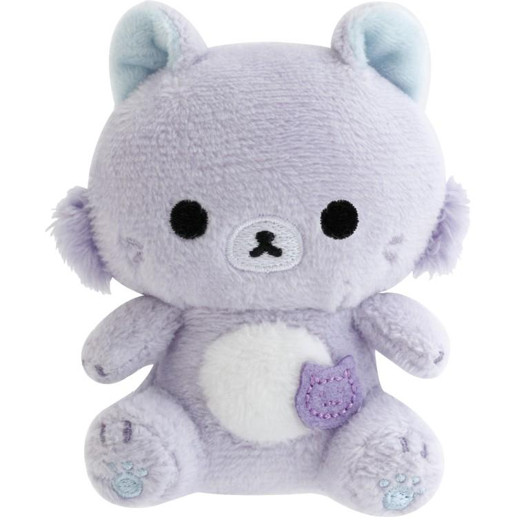 SANX｜Rilakkuma and Awawa Neko Tenori Plush Dolls/Plush Toy｜75 x 70 x 40 mm approx.