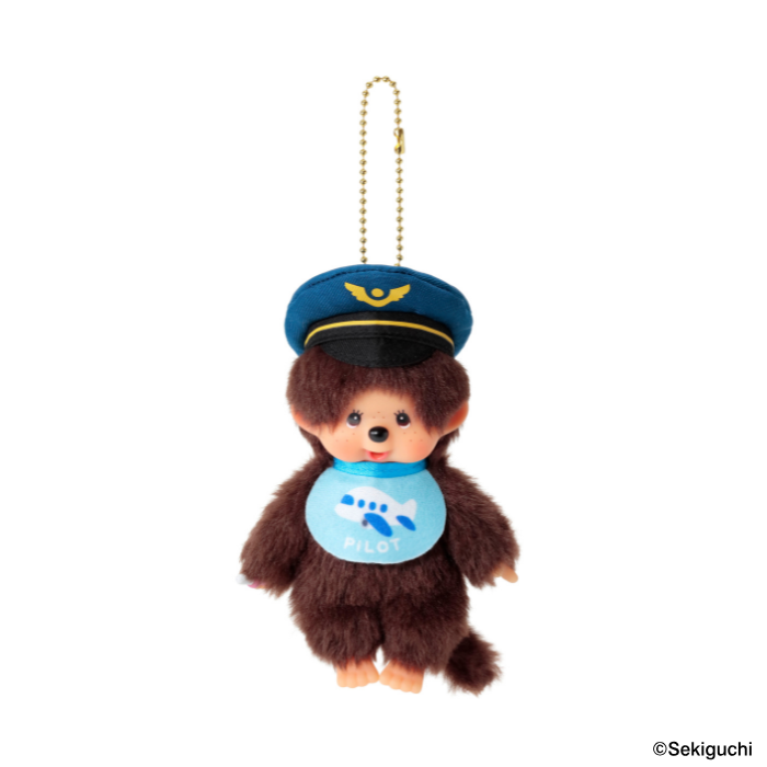 Monchhichi｜PILOT Mascot Holder /Plush Keychain