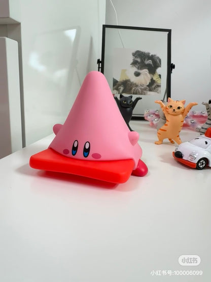 KIRBY星之卡比｜《卡比探险》游戏变身三角路障造型手办摆件/玩具｜约6cm x 7.2cm x 11.5cm