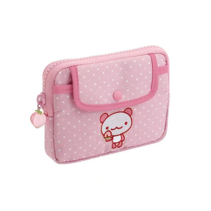 Sanx｜Momo Panda Flap Mini Pouch｜100×130×25mm approx.