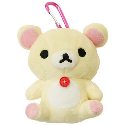 Rilakkuma｜Pouch with Carabiner/Plush Keychain｜12cm x12cm x 6.5cm approx.