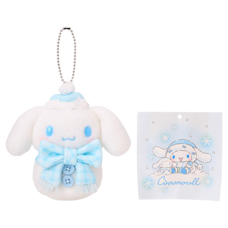 Sanrio｜Snowman Mascot Plush Keychain with Ramune｜11×7×11.5cm approx.