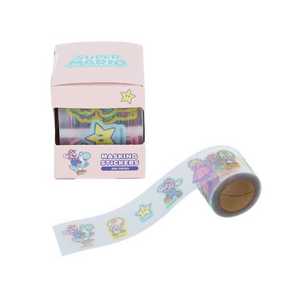 Nintendo｜Super Mario Brothers Boxed Masking Stickers｜ 30×30mm approx.