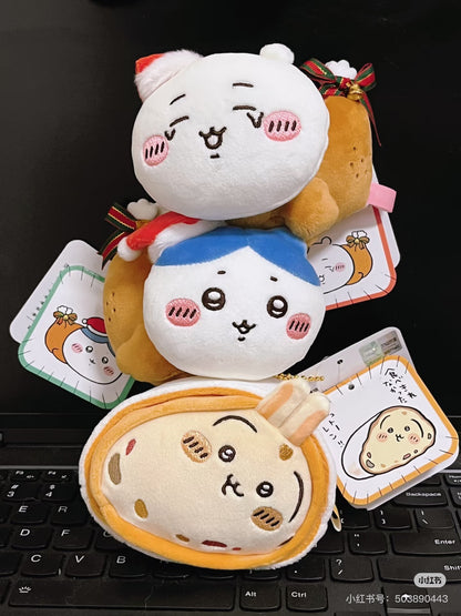 【limit 1】Chiikawa｜Christmas 2025 Mascot Holder /Plush Keychain｜90×110×100mm approx.