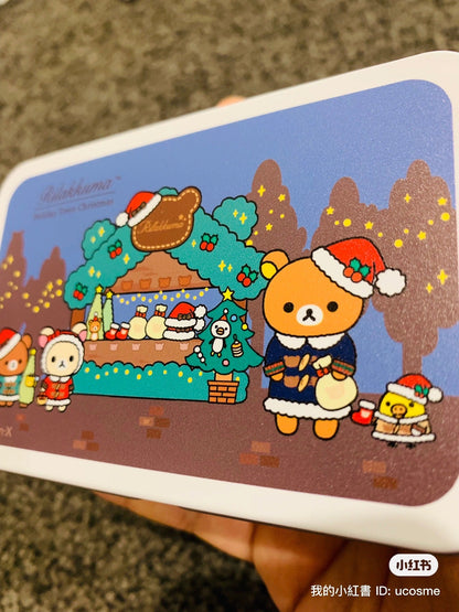 Rilakkuma轻松熊｜圣诞可爱铁盒/糖盒/收纳盒/内有水果糖｜10粒入【2024.9】