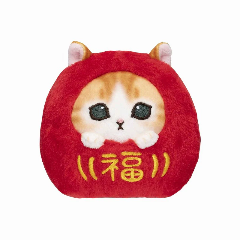 Mofusand｜Daruma Nyanko Hand-held Plush Toy-Lucky｜100×100×110mm approx.