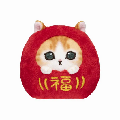 Mofusand｜Daruma Nyanko Hand-held Plush Toy-Lucky｜100×100×110mm approx.