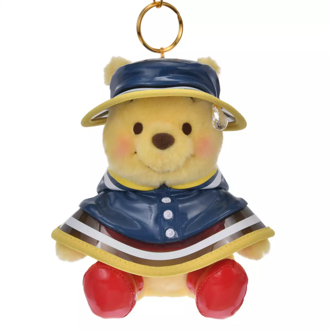 Disney｜Raindrop &amp; Raincoat Mascot Holder /Plush Keychain｜14.5×12.5×10cm approx.