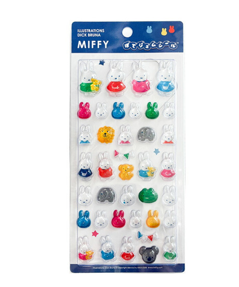 Miffy｜Plump Gem Sticker｜91×201mm approx.