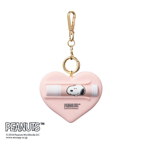 Snoopy史努比｜Cosme Kitchen Products PEANUTS硅胶钥匙扣挂件+润唇膏套组｜约152.0 x 35.0 x 113.5 mm