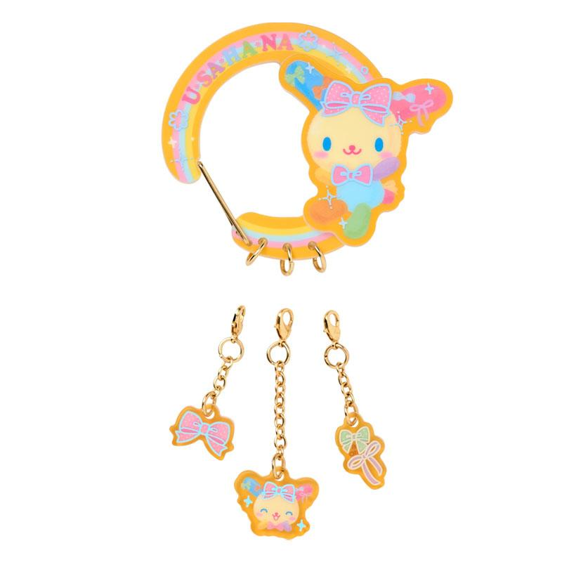 Sanrio｜Usahana Always Loved Carabiner Keychain/Keyring｜W9 x D0.8 x H7.5cm approx.