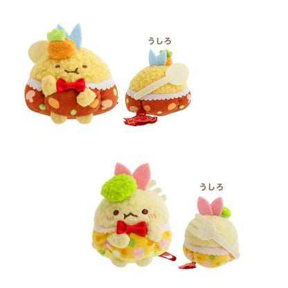 【limit 1】Sumikko gurashi｜Sumikko Restaurant Exhibition Fried Fried Mackerel Tail &amp; Fried Shrimp Tail Tenori Plush Toy set
