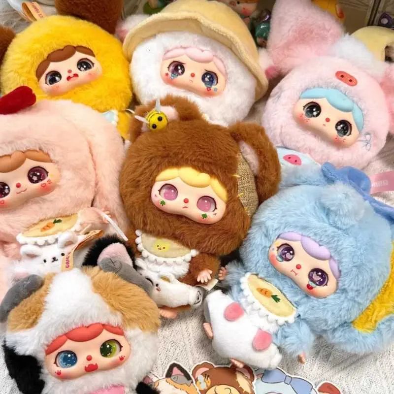 Baby Three Crie Baby animal kindergarten vinyl Plush Keychain Blind Box