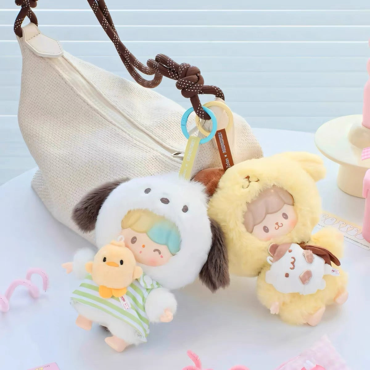 FINDING UNICORN zzoton Sanrio Characters Love League Buddies Series Vinyl Plush keychain Blind Box