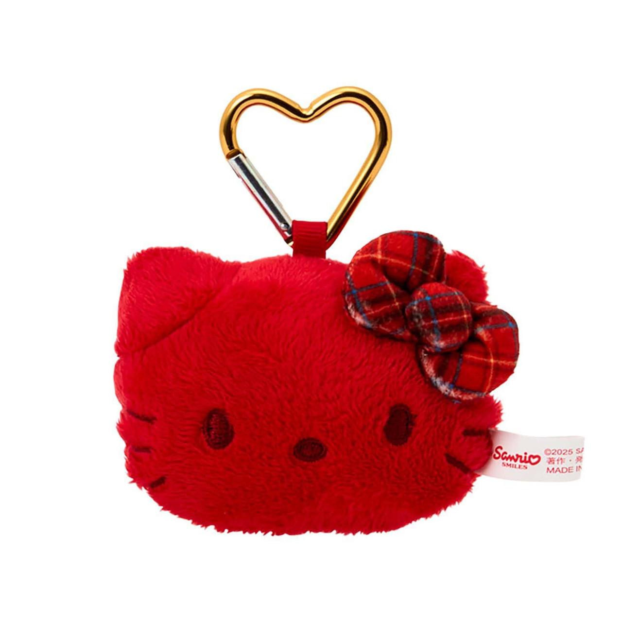 Hello Kitty｜I Love Hello Kitty Face Mascot Holder /Plush Keychain｜8×3.5×7cm approx.