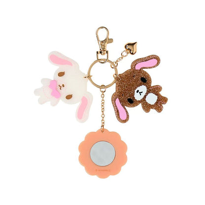 Sanrio｜Sugarbunnies Glitter Pearl Marble Acrylic Keychain Bag Charm with Mirror｜7.5×0.5×5.5cm approx.