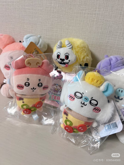 Chiikawa 吉伊卡哇｜Plush Keychain  Pizza Ver万圣节限定披萨系列毛绒玩偶挂件/包挂｜约W80 x H125 x D45 mm