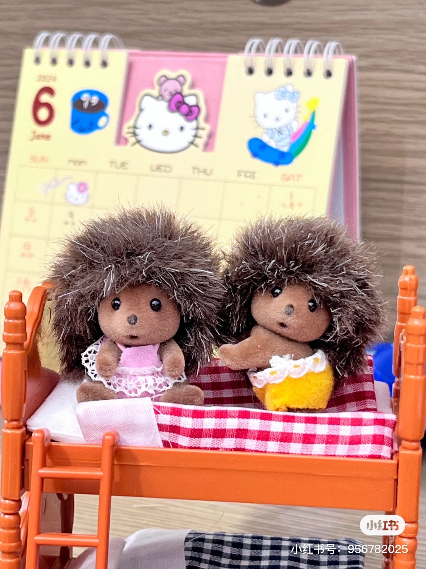 SylvanianFamilies森贝儿家族｜Hedgehog Twins刺猬宝宝双胞胎推车套组/玩具/过家家