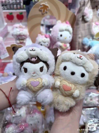 Sanrio｜Squirrel series Mascot Holder /Plush Keychain｜W10×D13.5×H15cm approx.