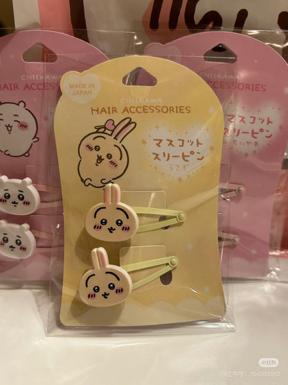 Chiikawa 吉伊卡哇｜Mascot Hair Clip亚克力发夹/刘海夹/1对｜约各H20×W57mm