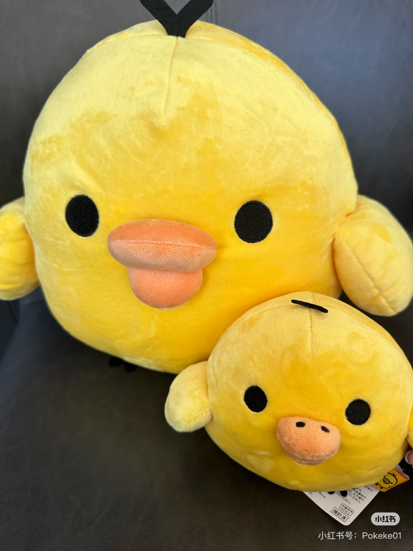 Rilakkuma轻松熊｜San-X Stuffed Toy (L) - Kiiroitori超好摸大号鼻孔鸡毛绒玩偶/公仔｜約380×430×300mm