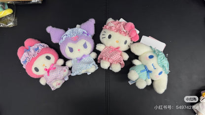 Sanrio｜Nightcap Ribbon Mascot Holder /Plush Keychain｜105×140×75mm approx.