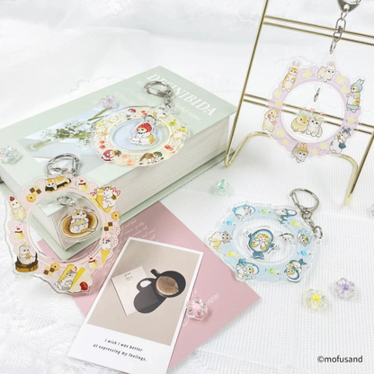 Mofusand｜Shakeyura Keychain/Keyring｜H85 x W72 x D3mm approx.