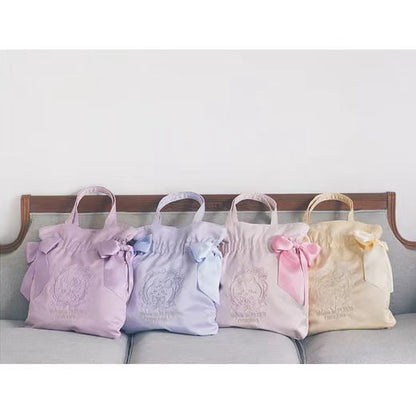 chiikawa｜Maison de FLEUR Embroidered Double Ribbon Tote Bag｜H450×W420mm approx.