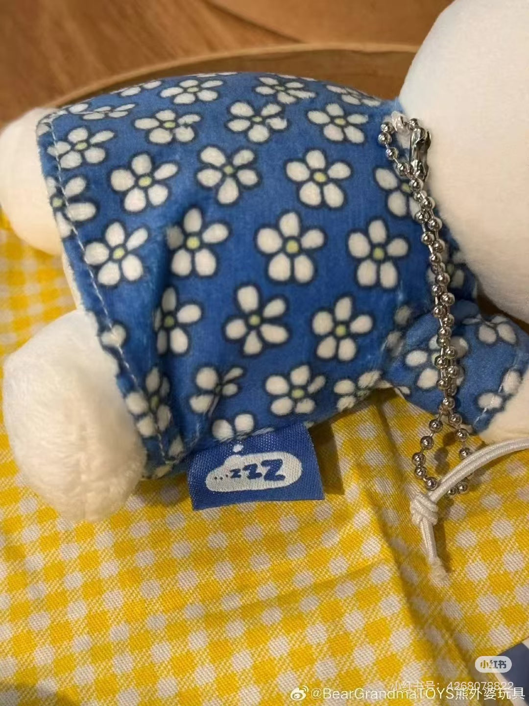 Miffy｜Blue Dress collection-Sleeping Friend Mascot Holder /Plush Keychain｜W150 x H80 x D110mm approx.