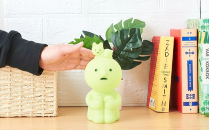 SMISKI ｜Dreams Official Big Figure SMISKI Touch Light Sensor Living Series角落君夜光精灵触控小夜灯/3极变光/可充电｜约W83 x D92 x H173mm