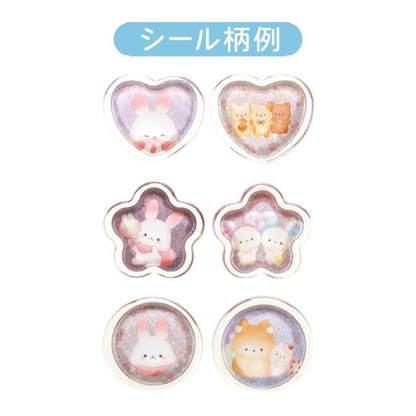 Sanx｜Sparkly Marble Sticker Flakes｜100×100mm approx.