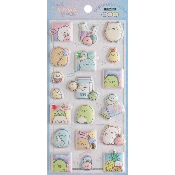 Sumikko gurashi｜Squishy Rhinestones Marshmallow 3D Stickers｜200×95mm approx.