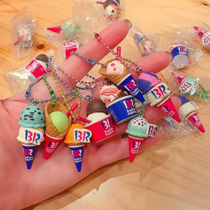 BANDAI万代｜Candy [Baskin Robbins 31 Ice Cream] Mascot Gummy Collection芭斯罗缤BR冰激淋软糖食玩盲盒/还有冰激凌挂链/全8种｜1枚入