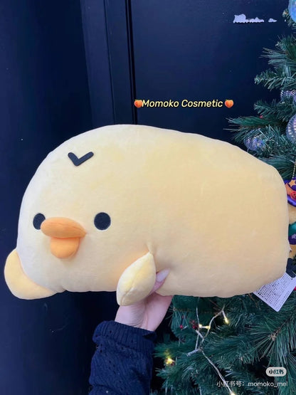 Rilakkuma轻松熊｜Tonikaku Dara Dara Series - Relaxation Cushion for Comfort Time - Rilakkuma San-X舒适慵懒生活系列超好摸毛绒玩偶抱枕/靠垫/午睡枕｜约220mm x 380mm x 100mm