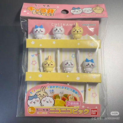 Chiikawa｜Smiley Fruit Fork｜6 piece