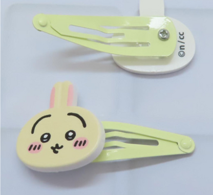 Chiikawa 吉伊卡哇｜Mascot Hair Clip亚克力发夹/刘海夹/1对｜约各H20×W57mm