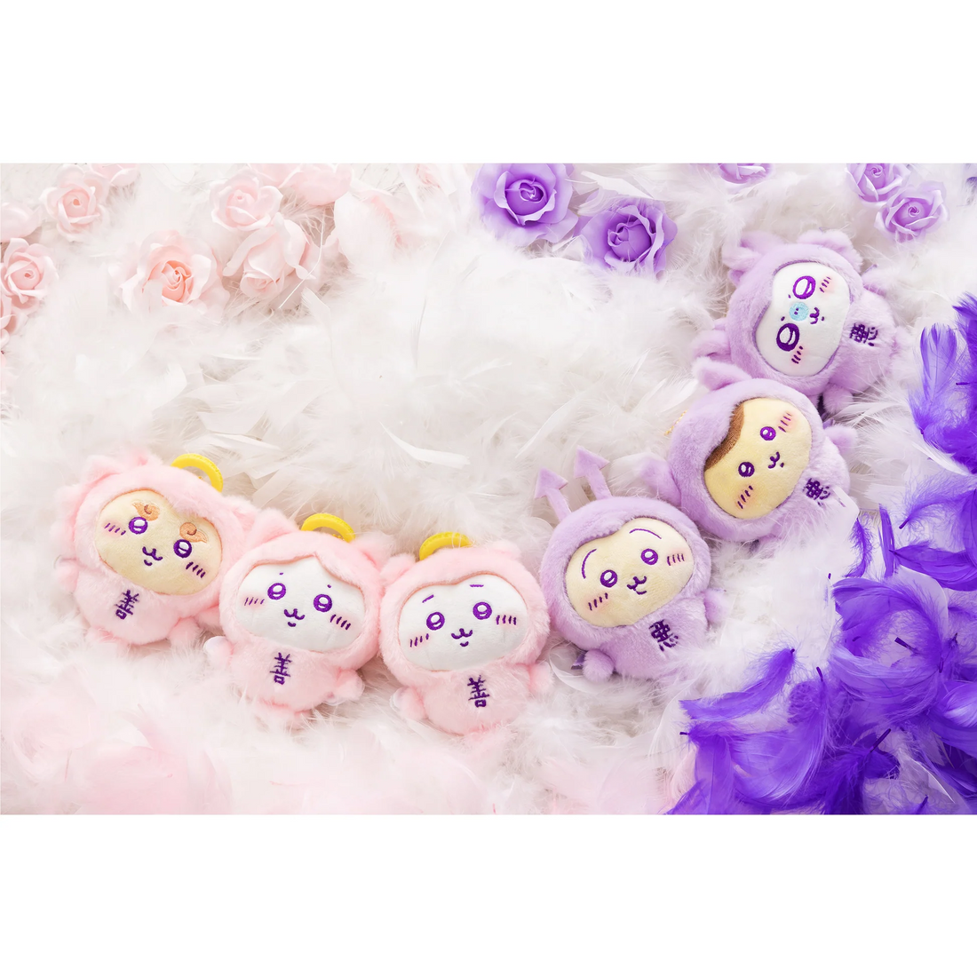 【limit 1】chiikawa｜Angel &amp; Devil Baby Mascot Holder /Plush Keychain｜H120×W120×D55mm approx.
