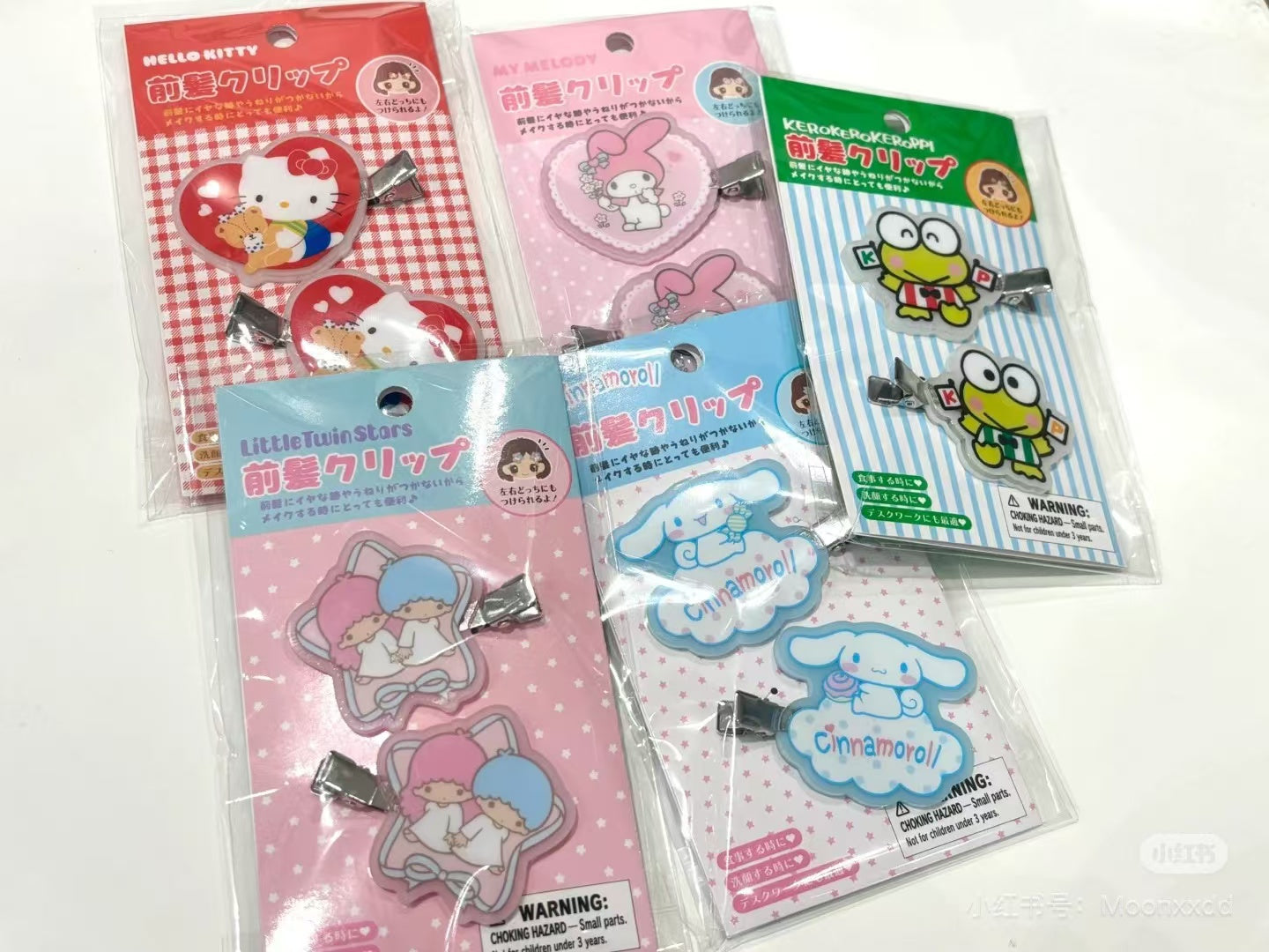 Sanrio｜ Bangs Clip Set｜ 7×1×4cm approx.